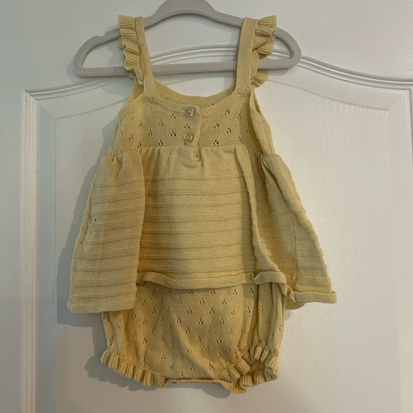 Yellow Knit Romper - Picture 2 of 4